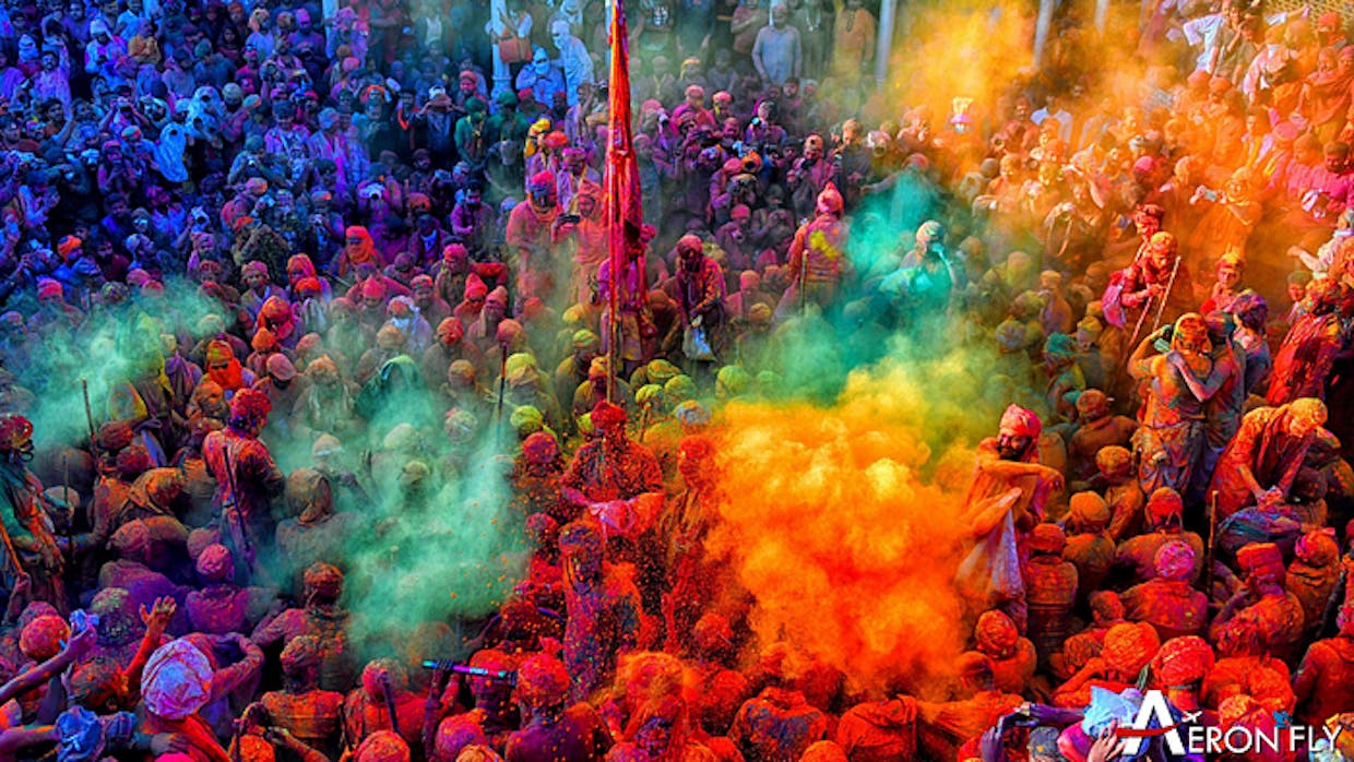 How do different regions of India celebrate Holi, and what are some unique traditions associated with the festival in each region?