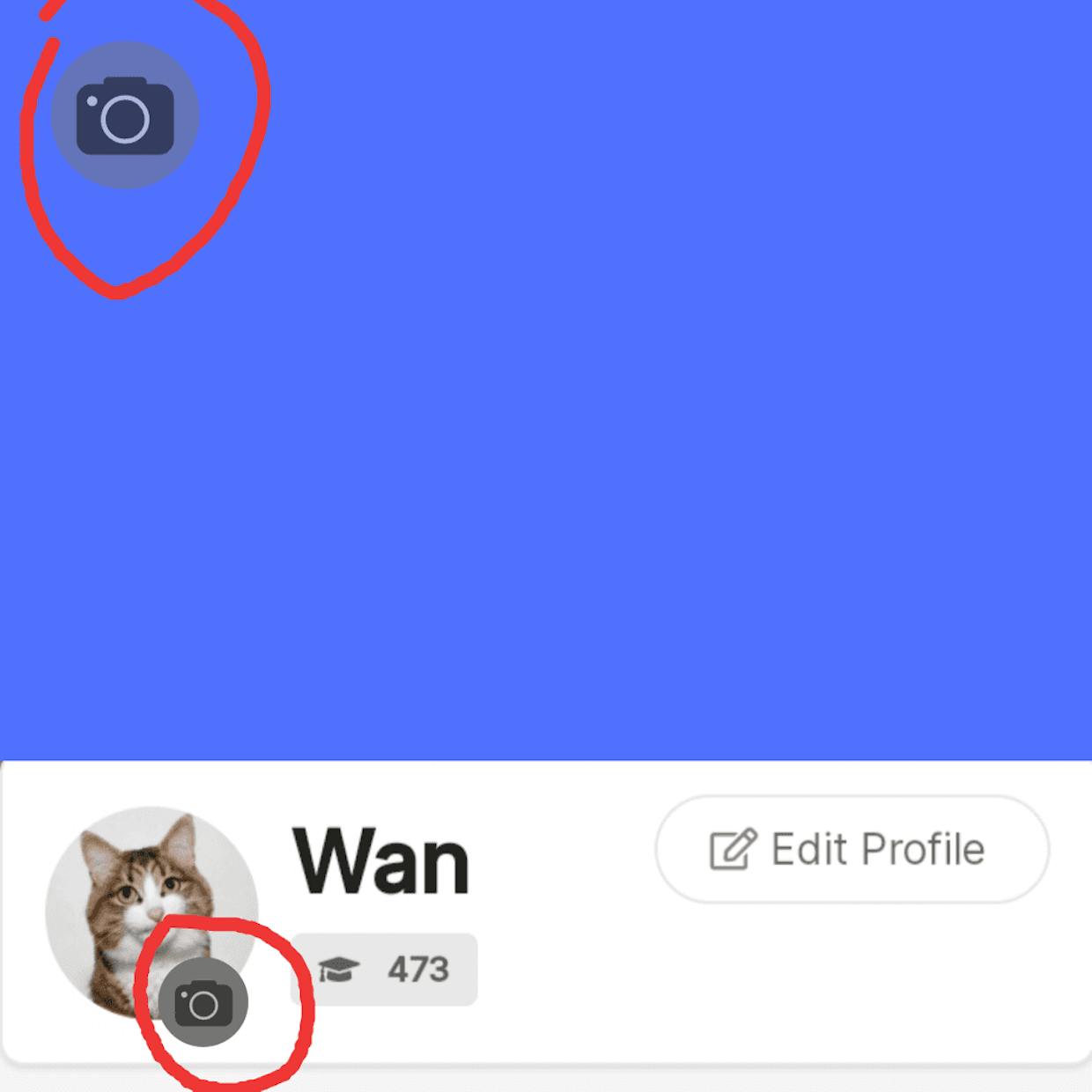 Example Shortcut icon to upload image