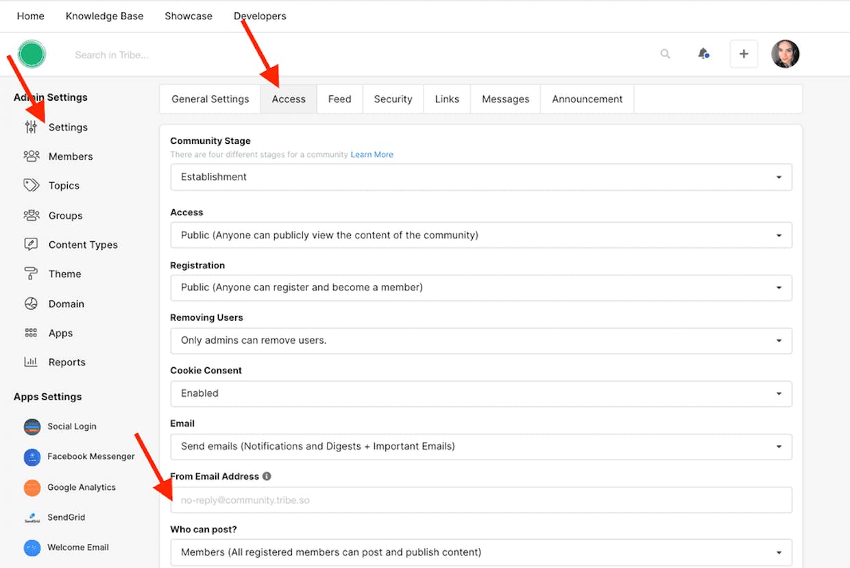 Can we change the reply to and from emails? I added my own email in the Welcome email and in the Portal settings, but everything is from no-reply
