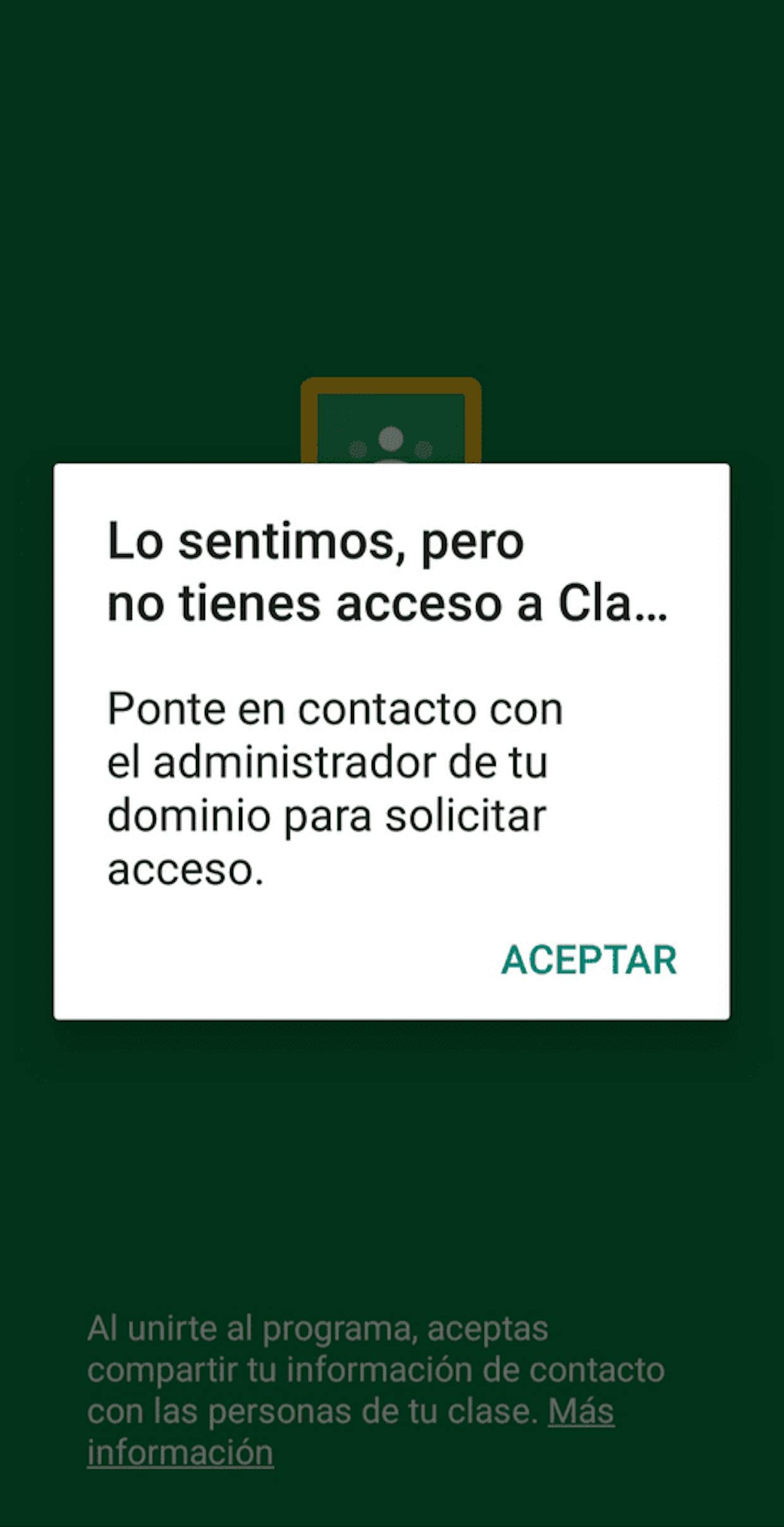 Problemas con cuenta del colegio y Family Link