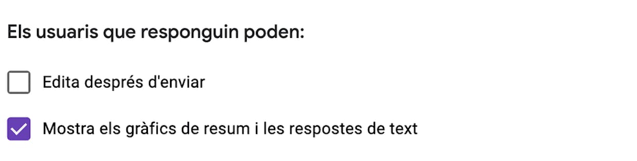 Necesito pasar a PDF el resumen de respuestas de un formulario... Estoy un poco torpe o no lo encuentro hoy... no quiero las respuestas individuales, sino pasar a PDF lo mismo que visualizo en pantalla dentro de un formulario cuando voy a "resumen"... Si no se puede hacer de forma nativa (que no lo entiendo...) algún complemento que lo haga? Gracias!