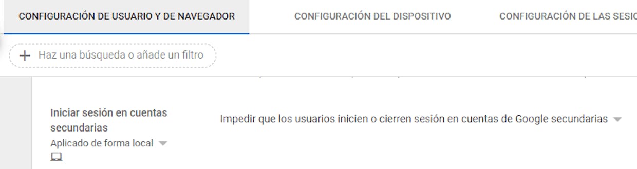 ¿Hay alguna forma de impedir inicio de sesión como invitado o añadir perfil en el navegador de los alumnos durante el horario escolar para que no inicien con otra cuenta? Hemos cerrado el Hangouts desde consola, pero ahora inician sesión con otra cuenta para chatear entre ellos.