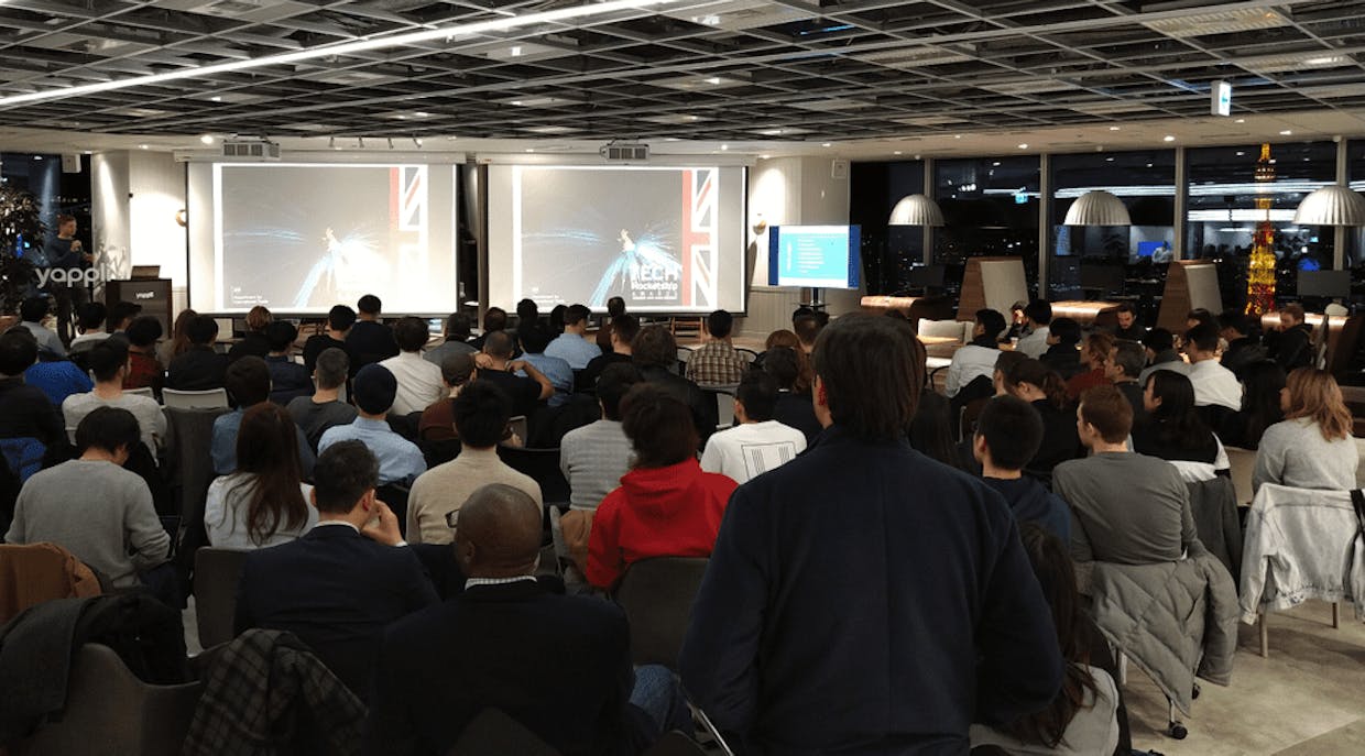 British Embassy presenting their startup program
