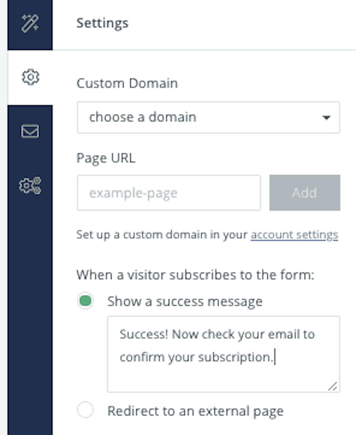 How do I edit the success message that will be received by new subscribers receiving first email in sequence? There used to be a field for this in the Main Settings under Sequences. TIA