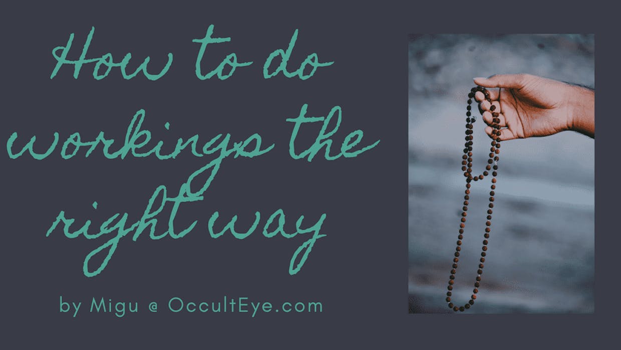 How to do workings the right way