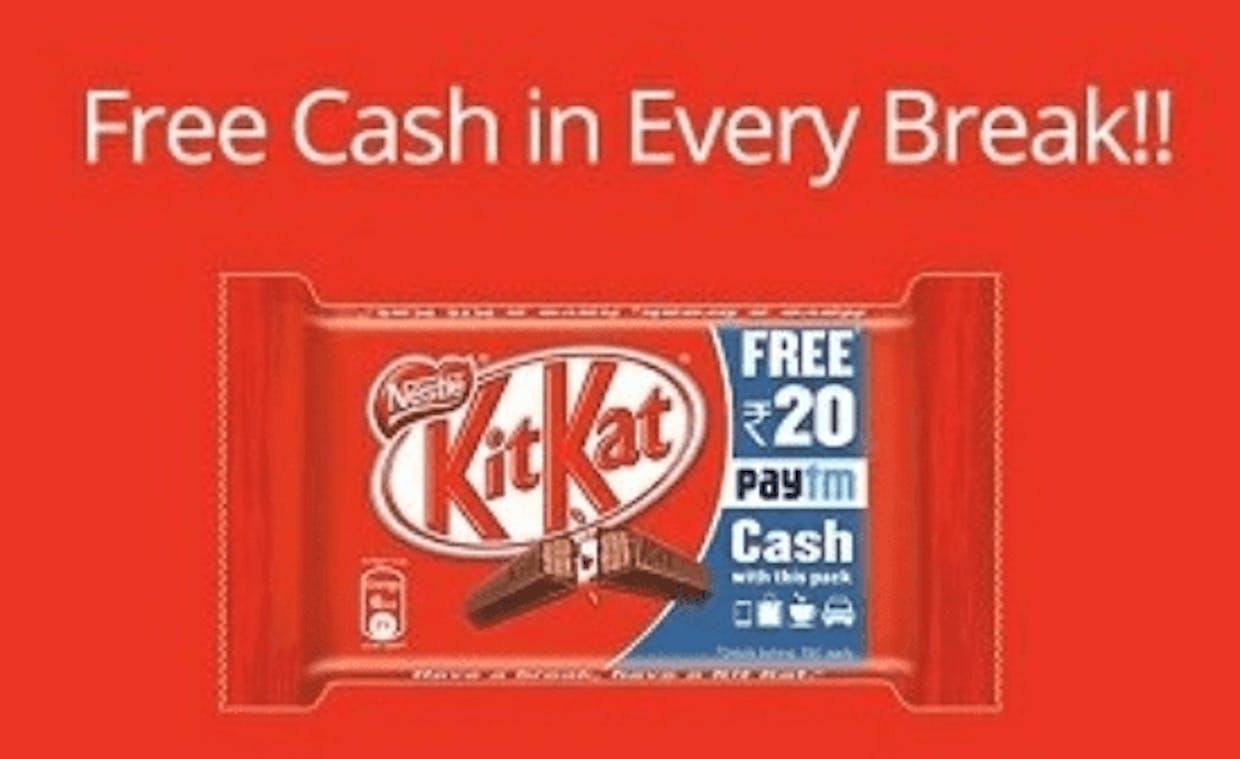 Kitkat and Paytm collaboration