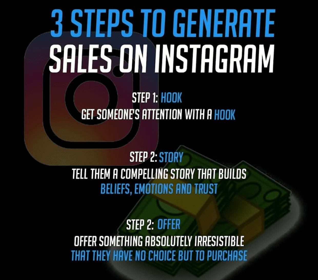Steps to increase sales on Instagram 