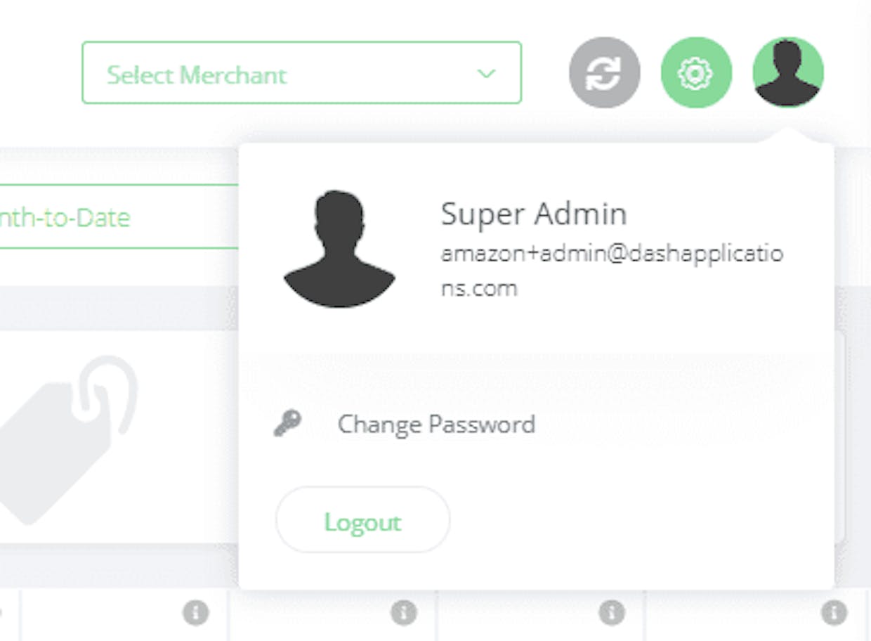 How do I change my dash platform login?