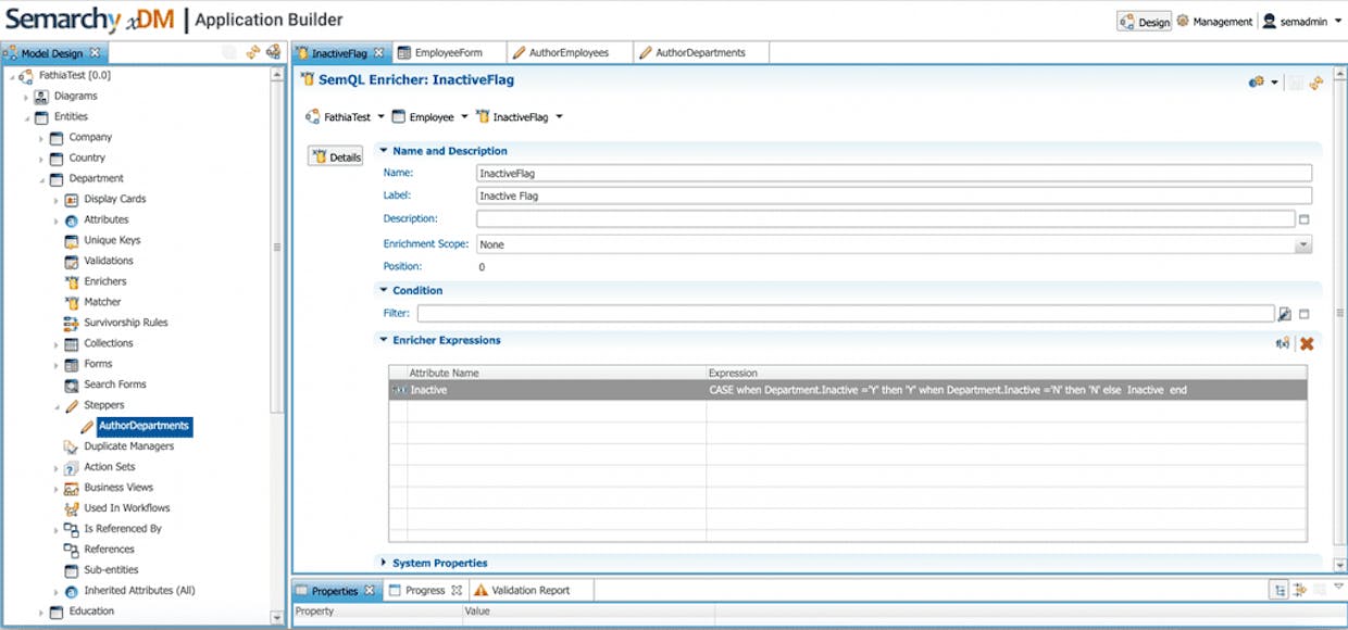 I have two entities If I inactivate parent record, Corresponding child record should also get inactivated. For Ex:- I have Location table and corresponding HCP location . If I make location as inactive corresponding HCP Location should also get inactivated. What could be the approach to achieve this.