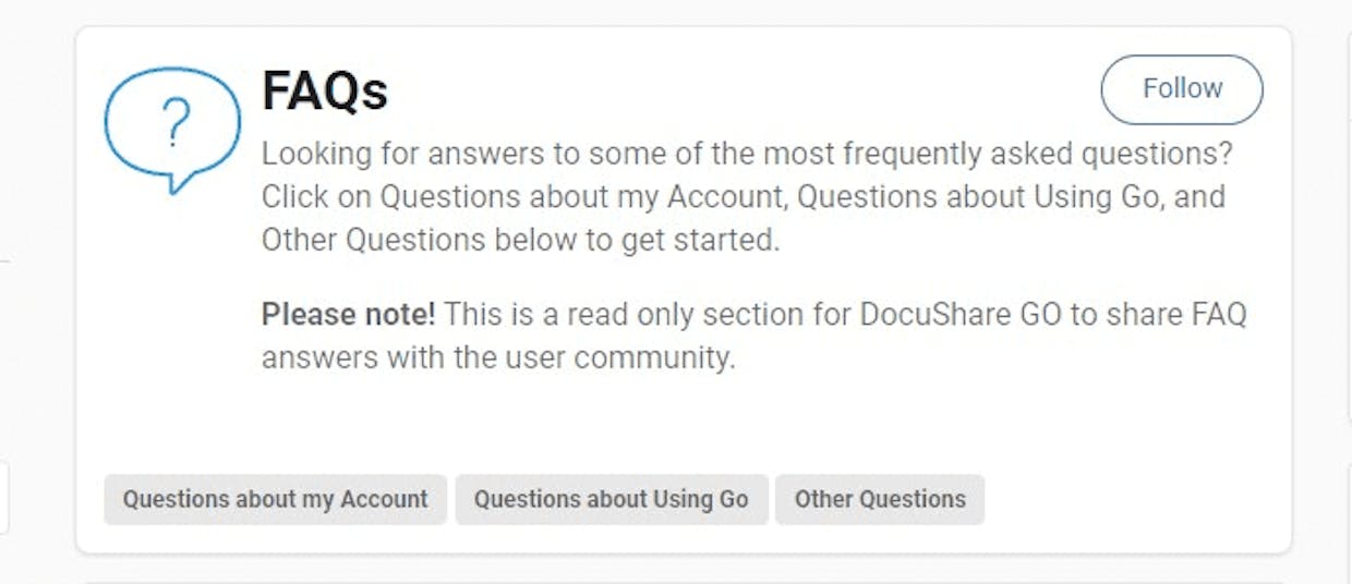 FAQs: Filtered by Subcategories