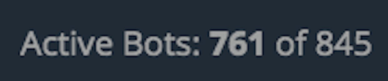 How may bots do you guys have running in 3commas ? I'm well over 250 bots now :) .. hope there is no limit on the number of bots we can run in 3 commas ?