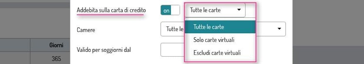 ho bisogno di impostare gli incassi automatici per tutte le prenotazioni che ricevo con tariffa standard lo stesso giorno del check in e per le prenotazioni che ricevo con tariffa non rimborsabili incasso immediatamente al momento della prenotazione