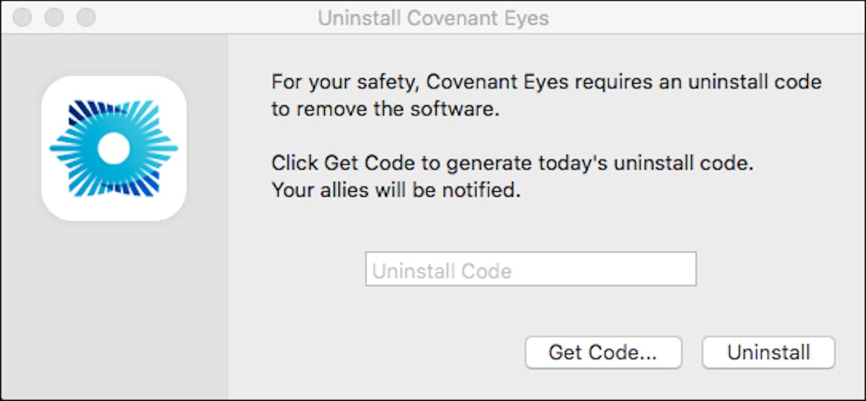 How do I uninstall Covenant Eyes from my Mac?